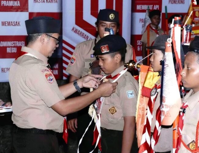 Kwartir Ranting Ujung Tanah Resmi Buka Lomba Tingkat II di Benteng Somba Opu